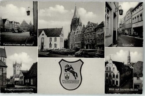 Warendorf Patrizierhäuser Markt Emsstraße Kriegergedächtniskapelle Laurentiuskirche