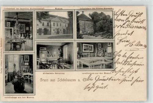 39524 O3520 Schönhausen Elbe 1902 - Museum Geburtshaus Fürsten Bismarck Credenztisch