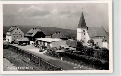 Pack Kirche Gasthaus Packerhöhe Tankstelle