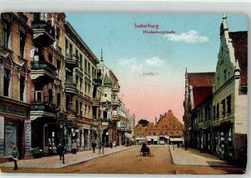 Insterburg 1916 Hindenburgstrasse Feldpost WK I