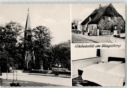 Schönwalde Feldsteinkirche Pension Hagge