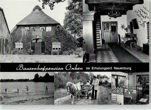 26340 W2932 Neuenburg , Kr Friesl - Pension Carla Onken Bauernhof Atede 59 Ponykutsche