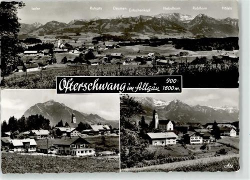 Ofterschwang Kirche Rotspitz Nebelhorn Rubihorn Daumen Entschenkopf
