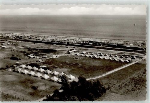 Lenste Naturstrand Camping Fliegeraufnahme