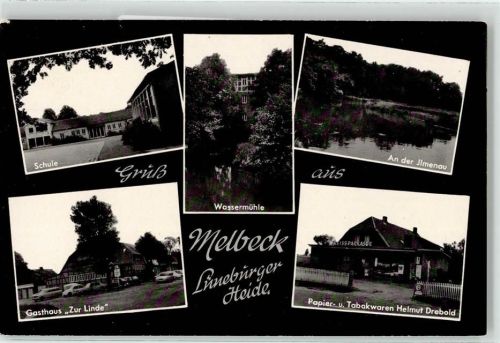 Melbeck Schule Gasthaus Zur Linde Wassermühle Ilmenau