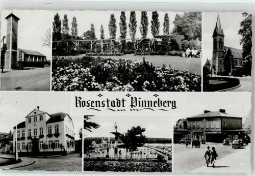 25421 W2080 Pinneberg - Kirche Rosengarten Schwimmbad Bahnhof