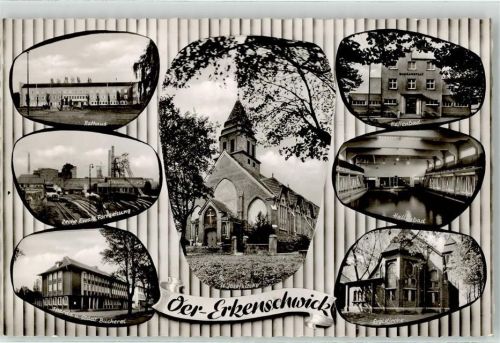 Oer-Erkenschwick Rathaus Zeche Bücherei Kirche Schwimmbad