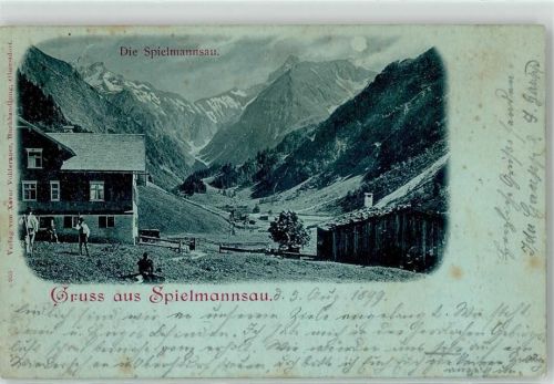 87561 W8980 Spielmannsau 1899 - Posthilfstelle