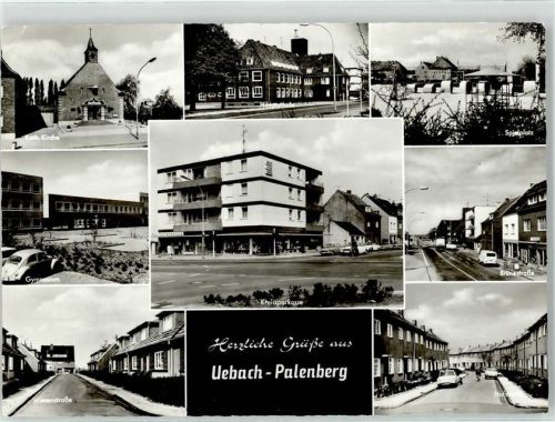 Übach-Palenberg Kath. Kirche Sparkasse Hauptschule Gymnasium