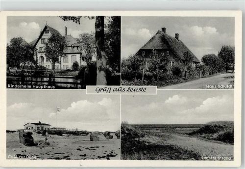 Lenste Kinderheim Haupthaus Haus Schuldt Strand Cafe Zur Düne