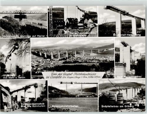 57072 W5900 Eiserfeld - Bau der Siegtal Autobahnbrücke