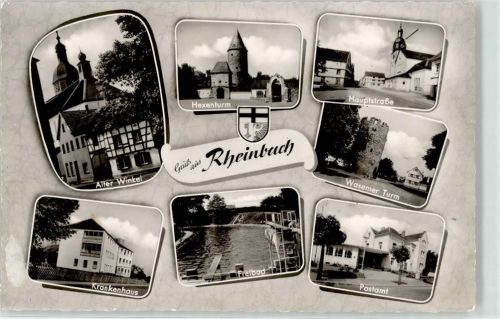 Rheinbach Alter Winkel Krankenhaus Hexenturm Hauptstrasse Postamt Schwimmbad Wasemer Turm