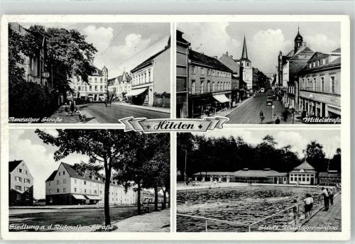 Hilden Bentrather Strasse Siedlung Schwimmbad Mittelstrasse