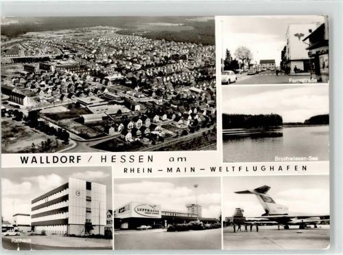 Walldorf Farmstrasse Bruchwiesen See Rathaus Flughafen
