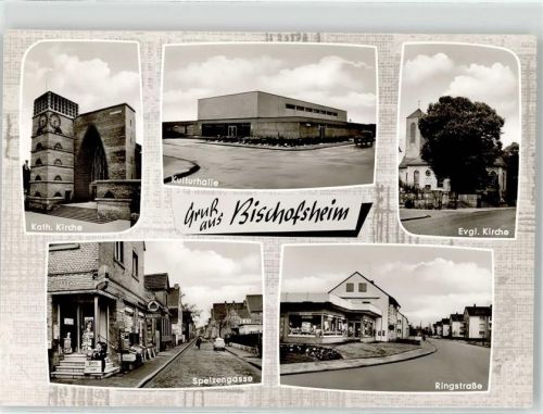 Bischofsheim Kath. Kirche Kirche Kulturhalle Speizengasse Ringstrasse
