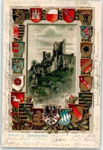Drachenfels 1901 Drachenfels Burgruine