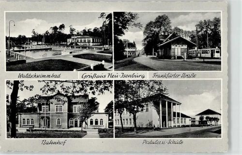 Neu-Isenburg Schwimmbad Frankfurter Strasse Bahnhof Pestalozzi Schule