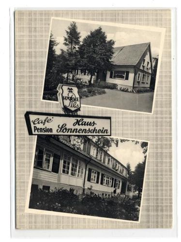 Cafe Pension Haus Sonnenschein Gastronomie Klapp AK
