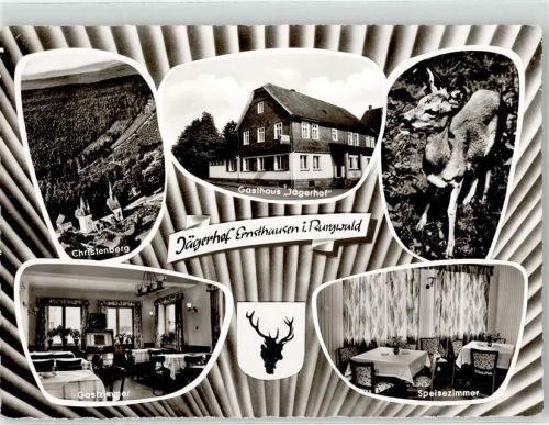 35099 W3559 Ernsthausen , Kr Frankenberg, Eder - Gasthaus Pension Jägerhof