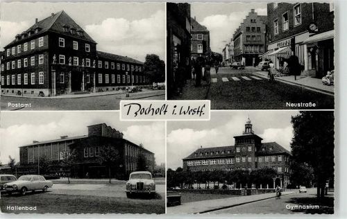 46395 W4290 Bocholt - Postamt Neustrasse Schwimmbad Gymnasium