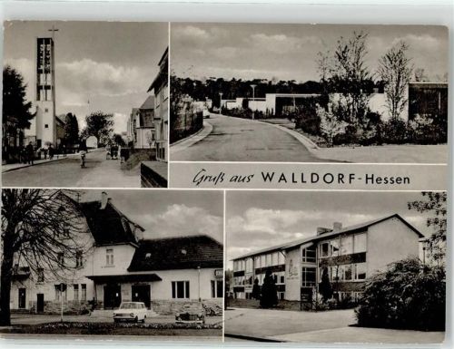 Walldorf Kirche Dorfstrasse Schule