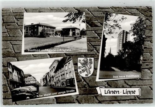 Lünen Schwimmbad Astoria Lichtspiele Springbrunnen Stadthaus alter Markt Lange Strasse