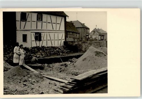 Sprendlingen Baustelle Ort handschriftlich