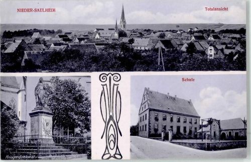 Nieder-Saulheim Kriegerdenkmal Schule