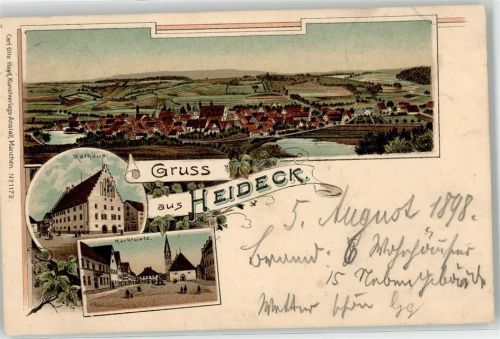 Heideck Rathaus Marktplatz