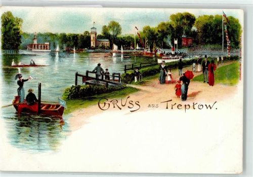 Treptow Anlegestelle Ruderbootpartie Dampfer