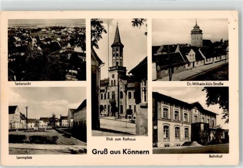 Könnern Rathaus Leninplatz Bahnhof Dr. Wilhelm Külz Straße