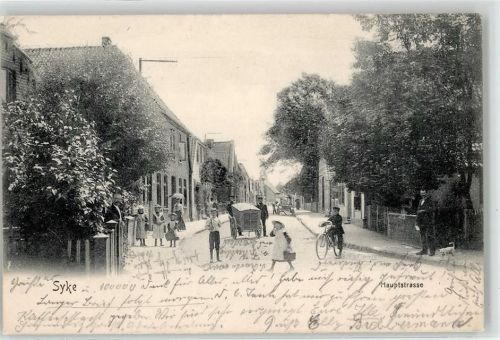 28857 W2808 Syke 1904 - Hautpstraße Fahrrad