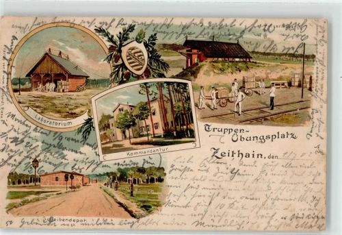 01619 O8401 Zeithain 1902 - Truppenübungsplatz Lagoratorium Scheibendepot Pulvermagazin