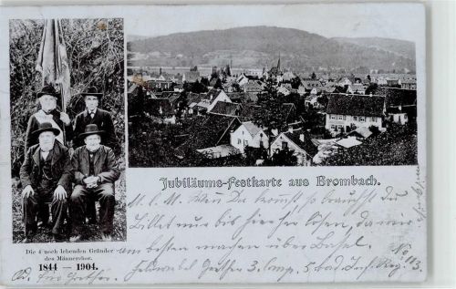 Brombach 1904 Jubiläum Männerchor