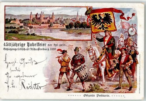 63739 W8750 Aschaffenburg 1898 - 450 Jubelfeier Schützengesellschaft