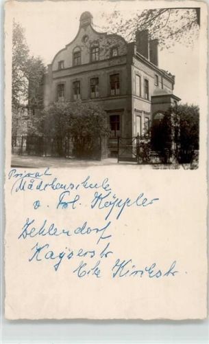 Zehlendorf Privat Mädchenschule Ort handschriftlich