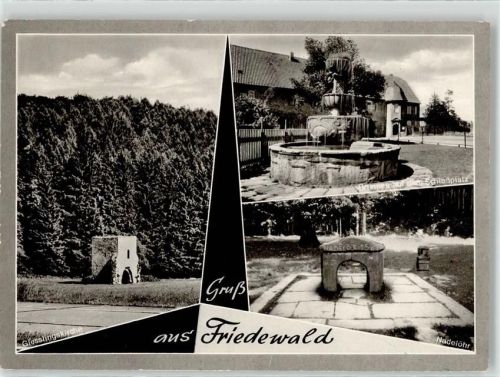 Friedewald Giesslingskirche Brunnen Schloßplatz Nadelöhr