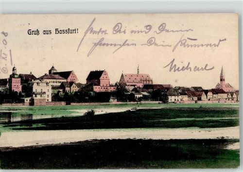97437 W8728 Haßfurt 1908 - Kirche