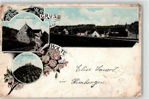49143 W4516 Bissendorf , Kr Osnabrück 1899 - Gasthaus H.Beinker Nolter Burg Holte