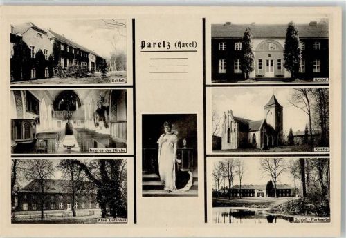 Paretz Schloss Kirche Gutshaus Park