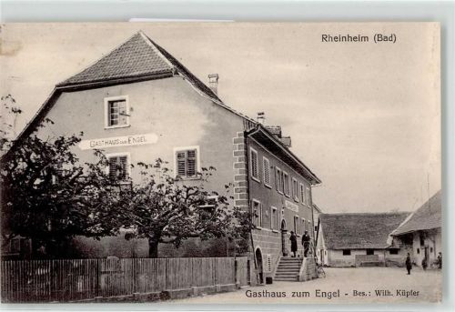 79790 W7897 Rheinheim , Hochrhein - Gasthaus zum Engel Besitzer Küpfer