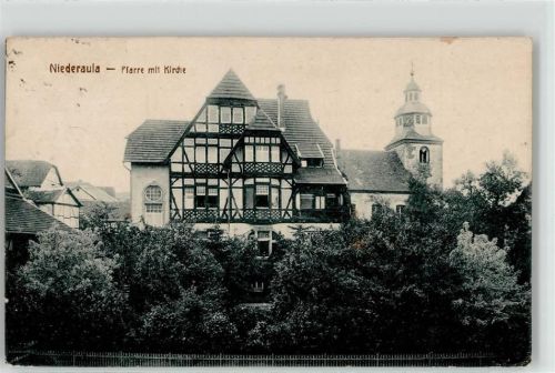 36272 W6434 Niederaula - Pfarrhaus Kirche
