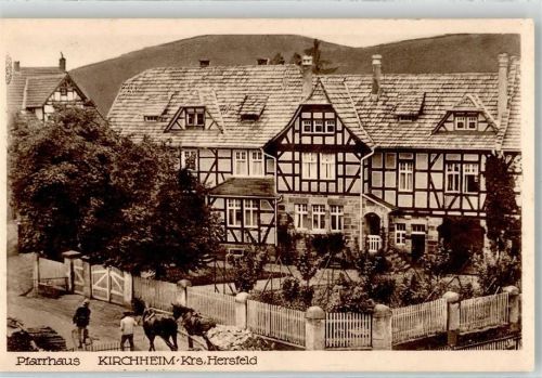 36275 W6437 Kirchheim , Hess - Pfarrhaus Landpost