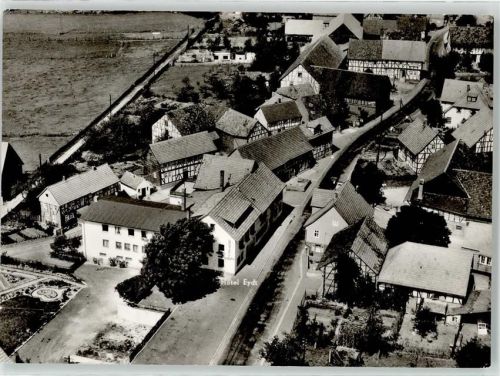 36275 W6437 Kirchheim , Hess - Fliegeraufnahme Hotel Eydt Metzgerei