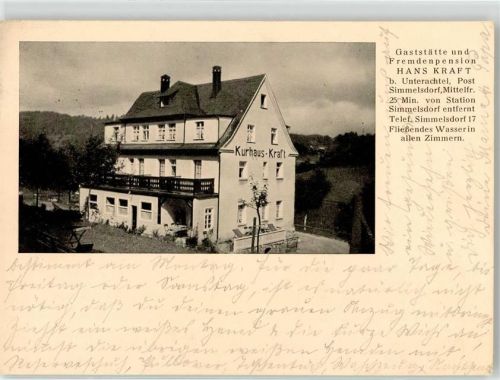 Unterachtel WK II Gasthaus Pension Hans Kraft