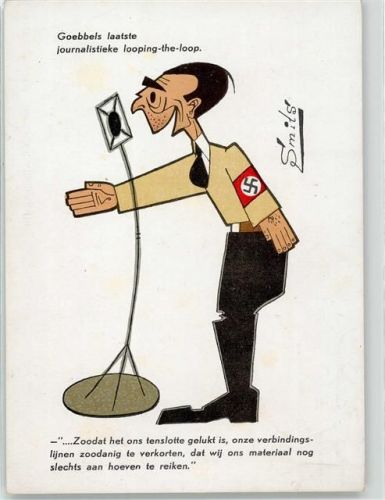 WK II Antipropaganda sign. Smits