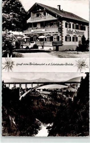 Echelsbach Gasthaus Pension Zum Brückenwirt Viadukt