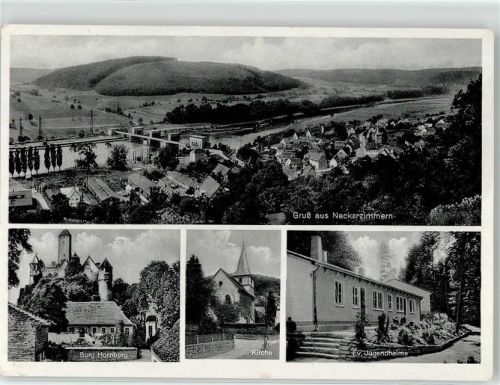 74865 W6951 Neckarzimmern - Jugendheim Kirche Burg Hornberg