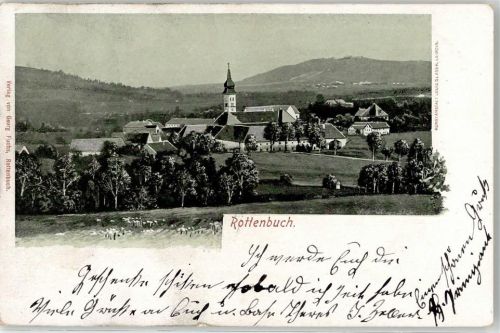 82401 W8121 Rottenbuch , Oberbay 1905 - Kirche