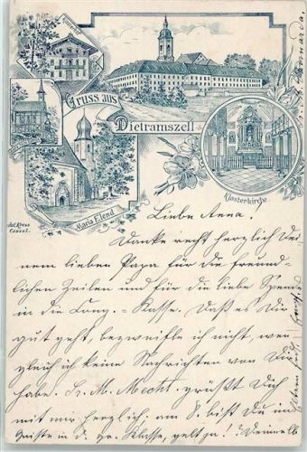 83623 W8157 Dietramszell 1897 - Klosterkirche Maria Elend